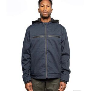 NWT SUPER 73 SMALL CHISEL HOODED JACKET MIDNIGHT BLUE